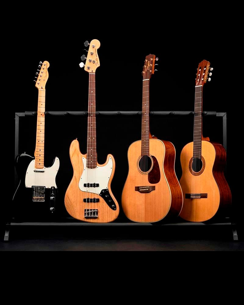 Studio Instruments - Fender Telecaster, Fender Jazz Bass, Takamine G series, Yamaha C45